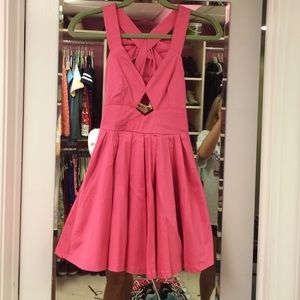 Pink bow dress