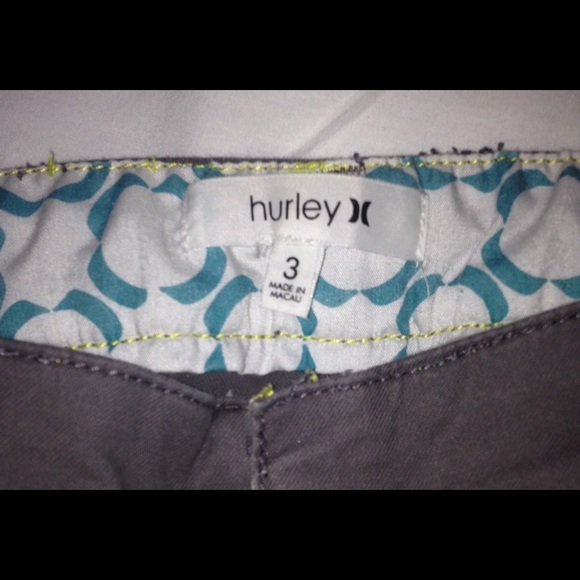 ⚡️2/$15⚡️HURLEY LOWRISE SHORTS. GREY  SIZE 3😍‼️ - Picture 2 of 4