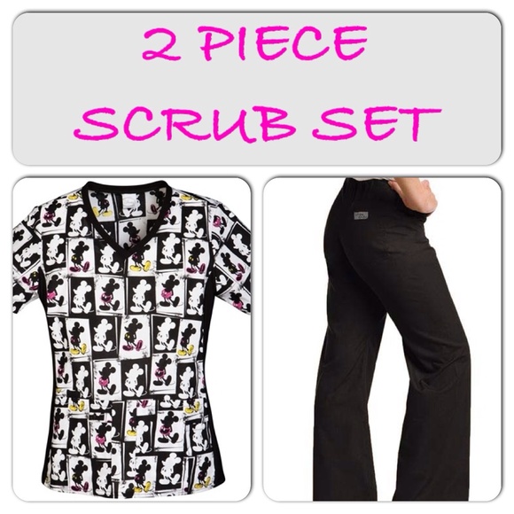 Mickey scrub top only