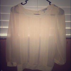 Dressy cream pink top