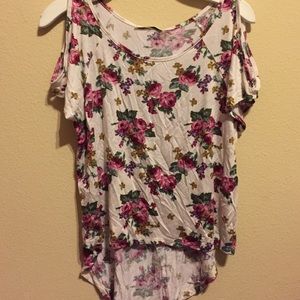 Rose print top