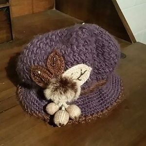 Purple, wool hat