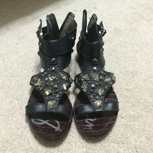Sam Edelman Black Gladiator Sandals