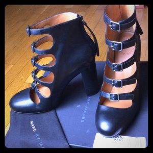 Marc by Marc Jacobs Open Ankle Buckle Heels, 9.5M