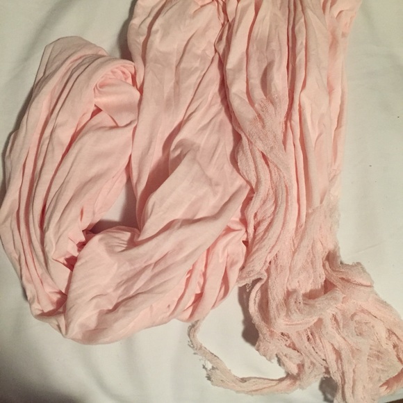 Light Pink Gauze Scarf - Picture 3 of 4