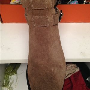 Brown ankle booties