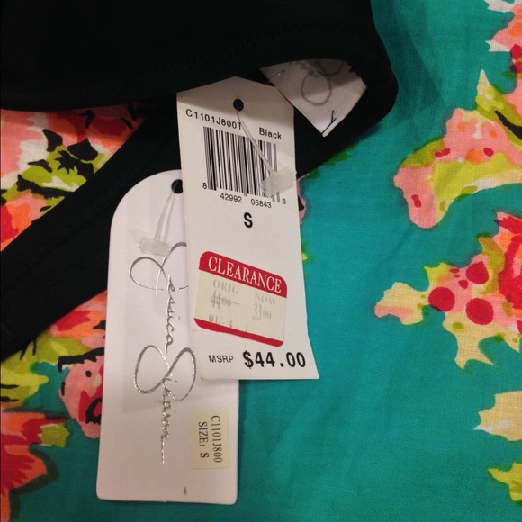 NWT! Jessica Simpson black halter bikini top - Picture 3 of 3