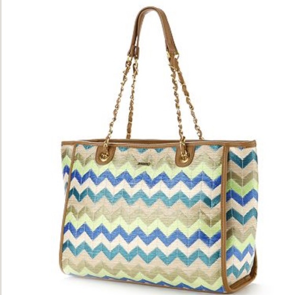 ✨Chevron Straw Summer Tote