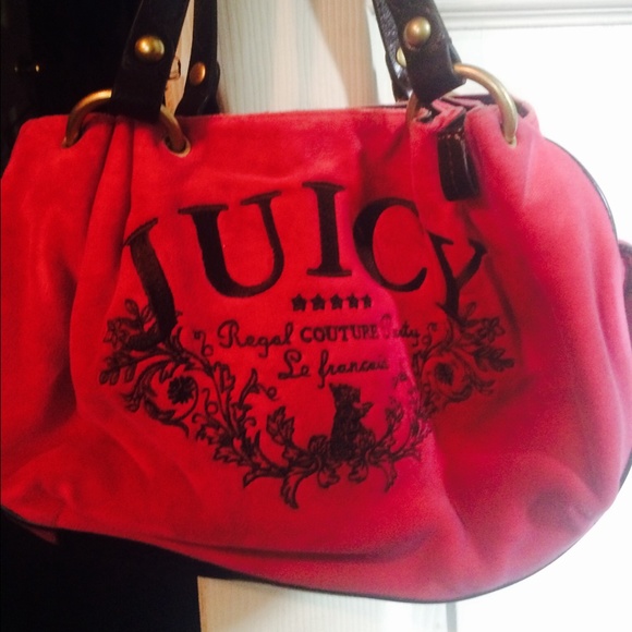 Juicy Couture pink velour purse