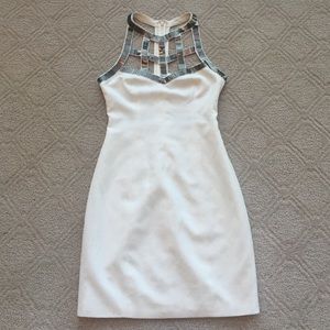 KEEPSAKE the label silver beaded white mini