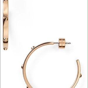 Michael Kors Rose Gold Hoop Earrings