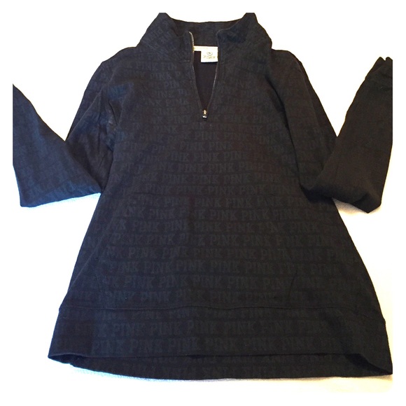 Black PINK half zip sweatshirt. Size small