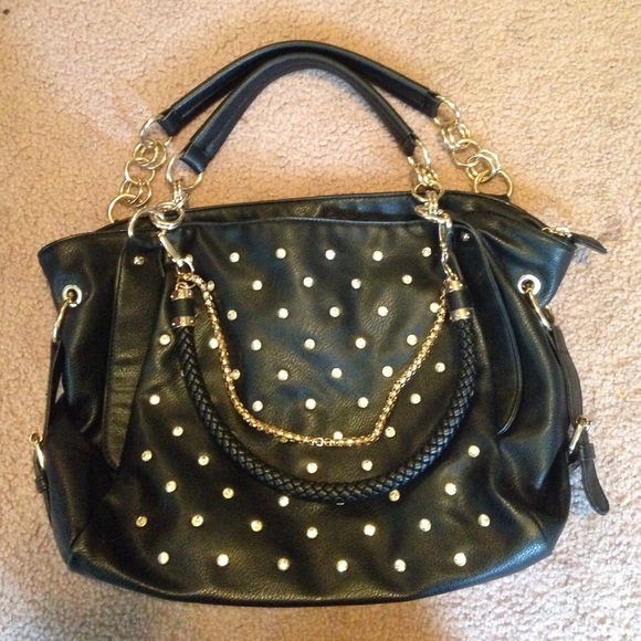 Black and gold purse from charming Charlie's