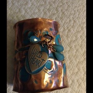 Heavy metal cuff bracelet