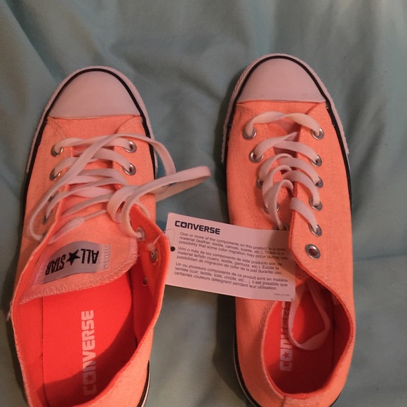 Orange converse... Brand new, never worn.