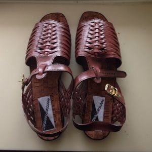 Brown Huarache Sandals