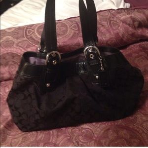 Large black Coach bag