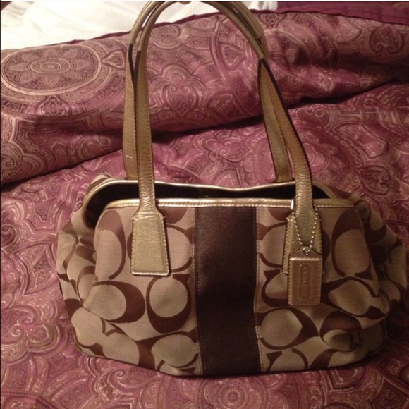 Brown authentic Coach bag