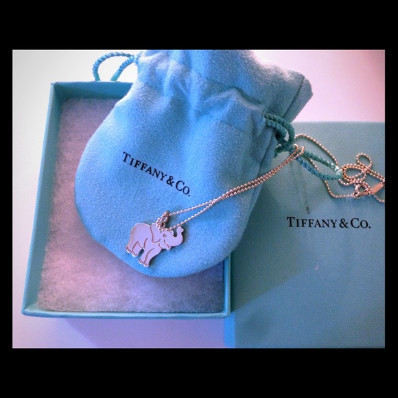 Brand new Tiffany elephant necklace