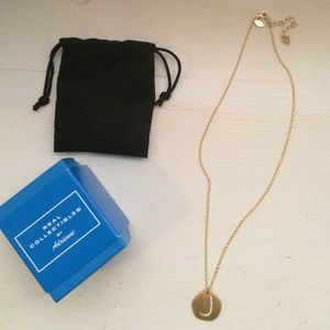 "J" monogram necklace