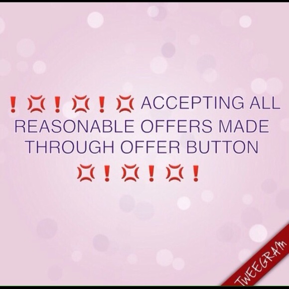 Accepting all reasonable offers!