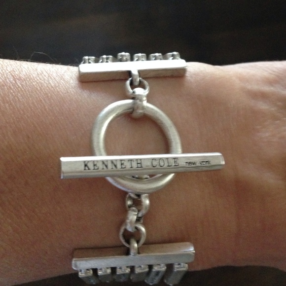 Kenneth Cole monogramed bracelet beautiful silver