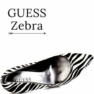 GUESS Mipolial Zebra Print Pump
