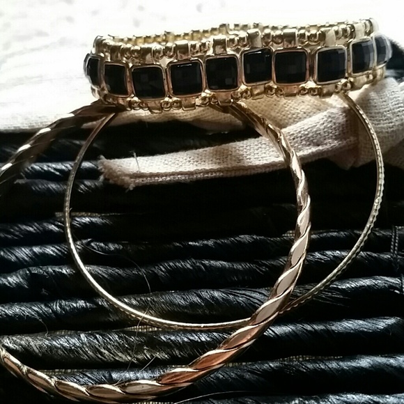 Black and Gold Bracelets
