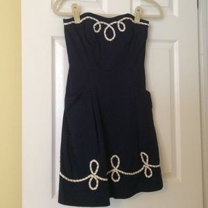 Lilly Pulitzer navy nautical rope dress