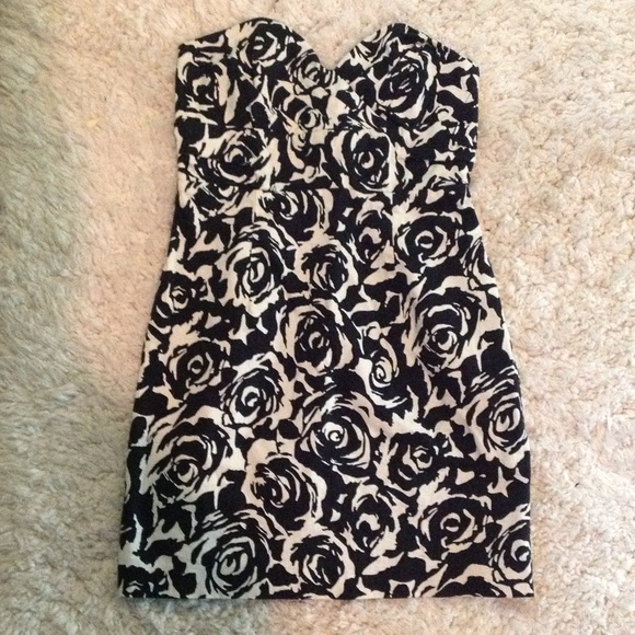 Black & White Floral Dress