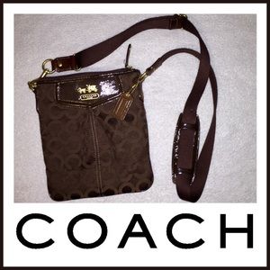 COACH cross body swingpack-brown NWOT!!!