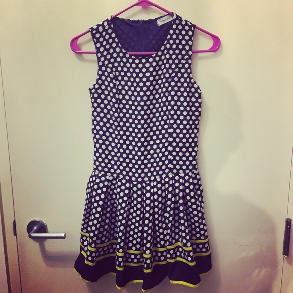 New Navy Dot dress