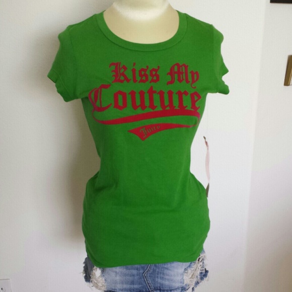 Juicy Couture Tops - Final sale! NWT Juicy Couture Kiss my couture tee