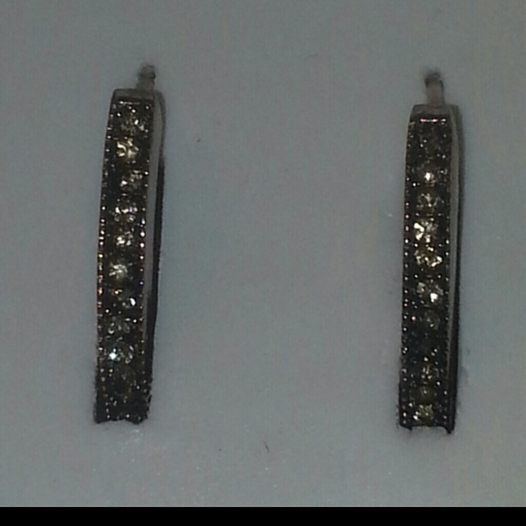 CityByCity brand 1/2" hoop earrings chocolate