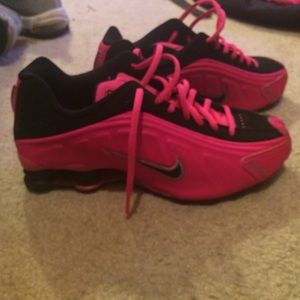 Pink Nike Shocks
