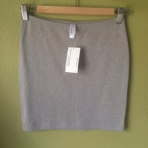 NWT Grey Ponte Mini Skirt