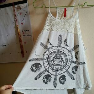 Dream catcher racerbk printed shirt