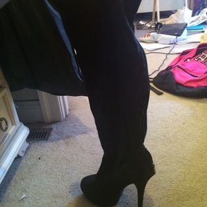 Kim Kardashian knee high boots