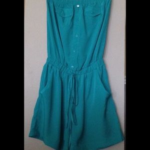 New Boutique Style Teal Romper