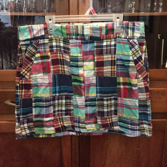J Crew Madras Skirt