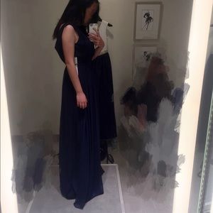 Aidan Mattox Prom dress lace-inset pleated gown