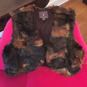 Faux fur vest