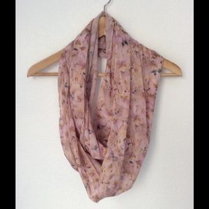 Floral pink scarf