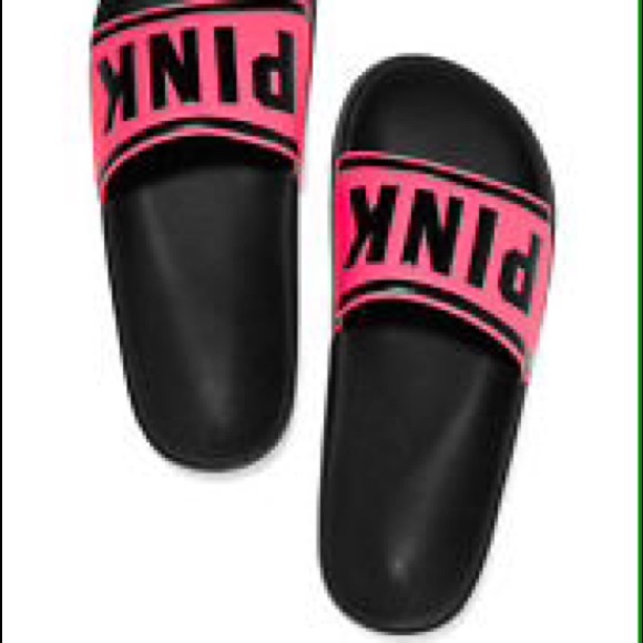 ❌SOLD❌Victoria Secret Pink Slide Sandals - Picture 2 of 2