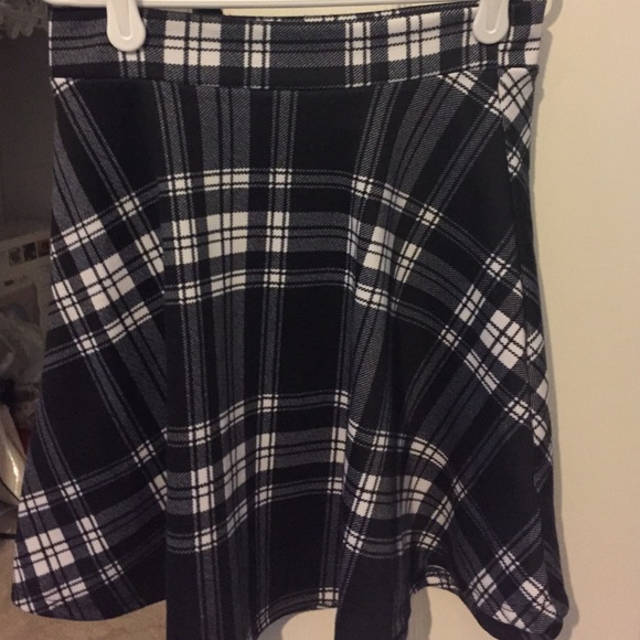 Charlotte Russe Plaid Skater Skirt