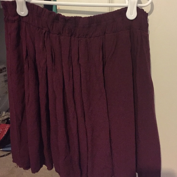 Brandy Melville Maroon Skirt