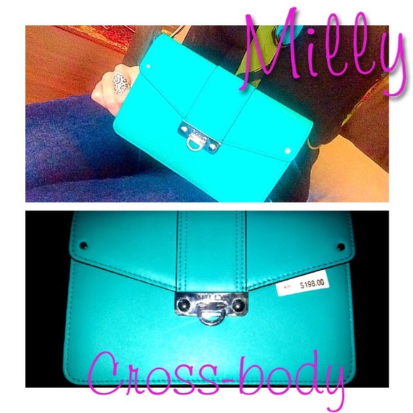 Milly Turquoise Cross Body Purse