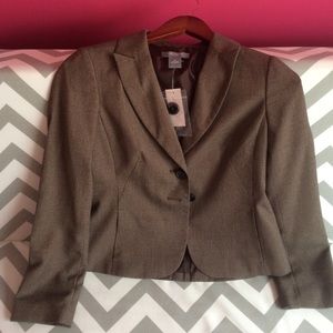 Brown Ann Taylor Blazer size 2P