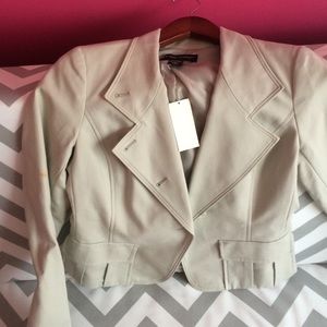 Light khaki blazer size 2