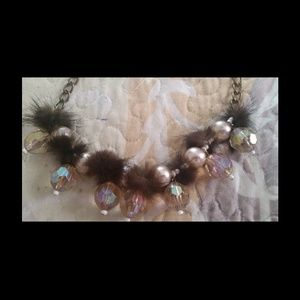 Brown Chandelier Necklace